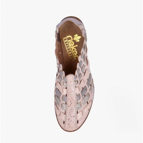 Rieker 46778-64 Womens Slingback Shoes - Beige Multi