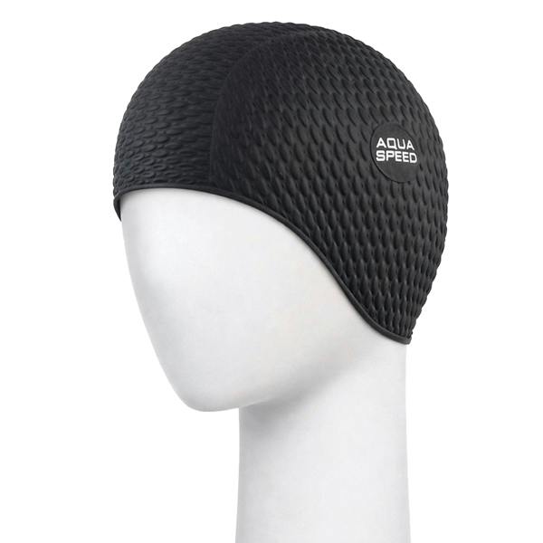 Aqua Speed Girls Bombastic Swimming Cap | Long Hair Soft Latex Comfortable Fit Cap