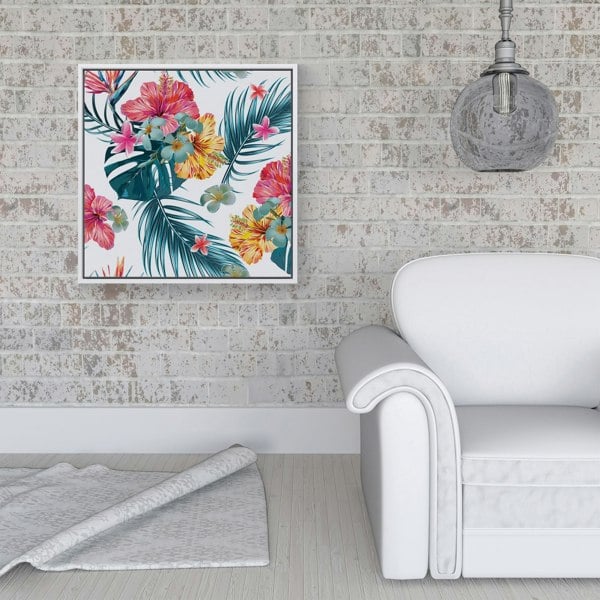 Warren Reed Spring Summer Flowers Framed Canvas