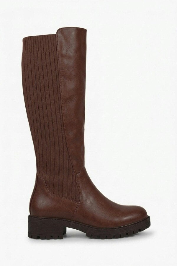 ikrush Aurelia Zip Up Knee High Boots
