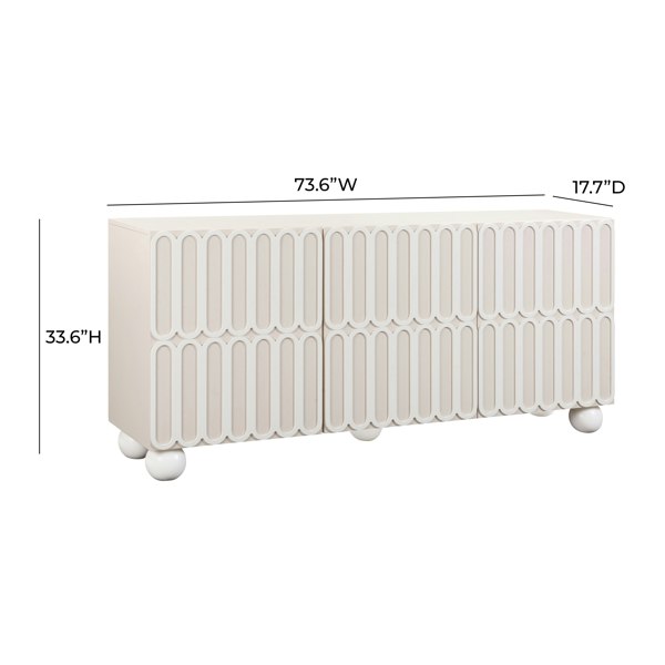 Furniture Edit Tori Motif Taupe Buffet Sideboard