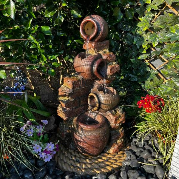 Tranquillity Water Features Compact Moroccan Pots Traditional Water Feature