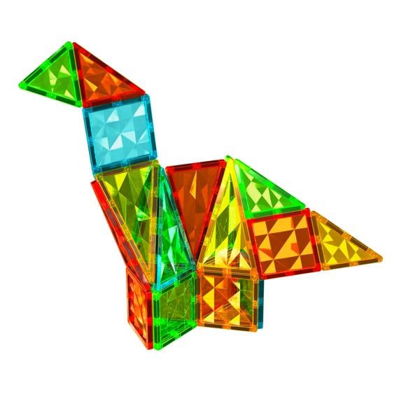 Geomag Magnetic Tiles Gems Rocket 32 Pieces