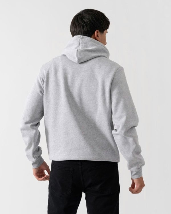 Lacoste Mens Fleece Hoodie - Silver Chine CCA