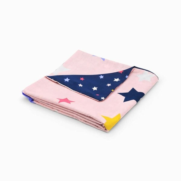 Multi Stars Anxiety Weighted Blanket Cover Weighted Blanket - Happy Linen Company