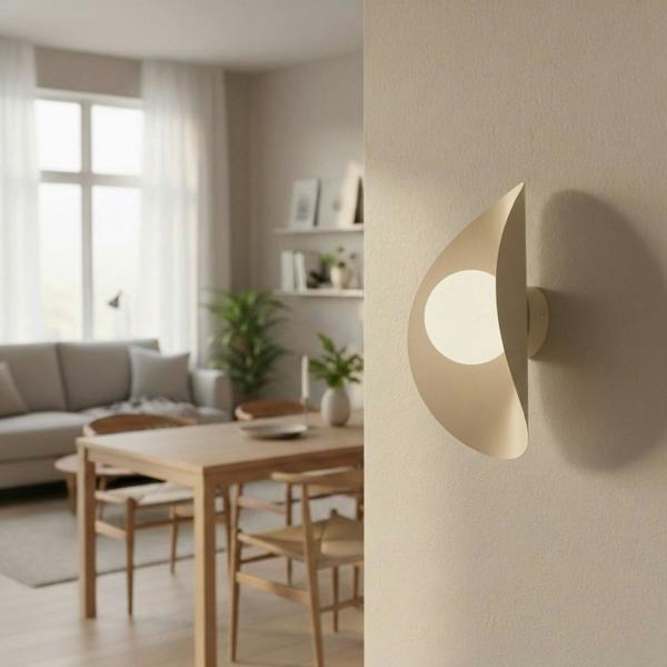 Emibig FIERO Wall lamp 1 x G9 Mocha with White Shade
