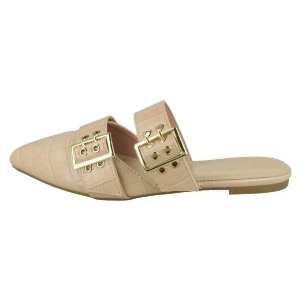 Spot On Ladies Spot On Croc Print Mules F80539
