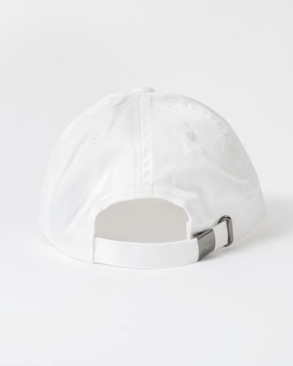 back of Emporio Armani Mens Cap with Eagle Logo in White