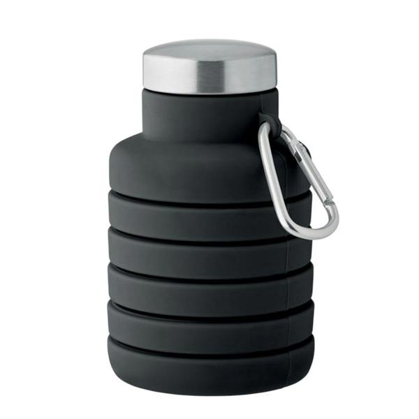 MidOcean Kolapsi Collapsible 500ml Water Bottle - Black - 