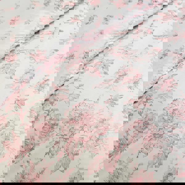 Catherine Lansfield Mirabelle Floral Reversible Duvet Cover Set Pink