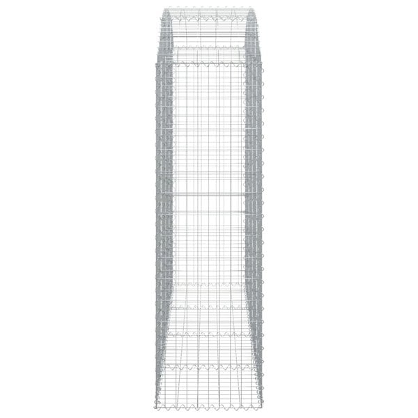 Berkfield Arched Gabion Basket 200x50x160/180 cm Galvanised Iron
