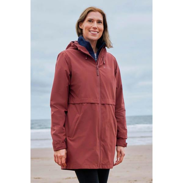 Mountain Warehouse Womens/Ladies Hilltop II Waterproof Jacket - Rust - 