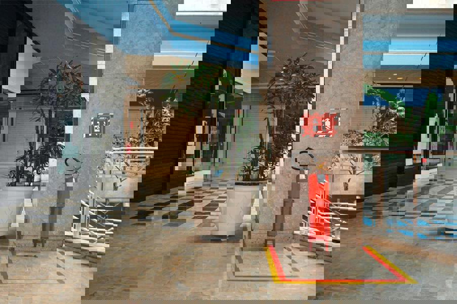 Durable DURAFRAME Adhesive Magnetic Hazard Frame | 2 Pack | A4 Red & White