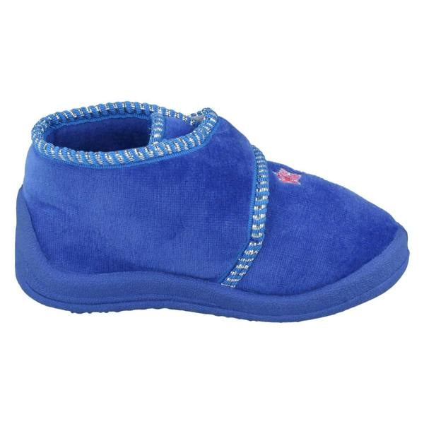 Spot On Girls Spot On Bootee Slippers With Butterfly Detail X2030