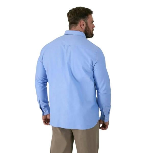 Duke Mens D555 Richard Oxford Tall Long-Sleeved Shirt - Sky Blue - 