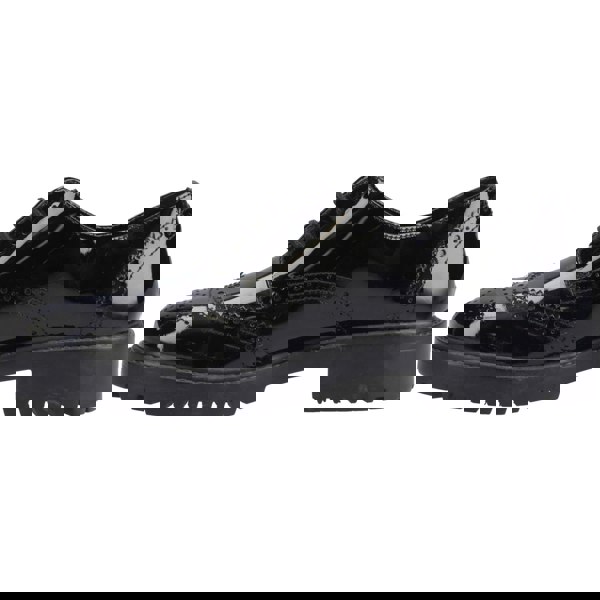 Hush Puppies Athena Patent Leather Girls's Black Brogues