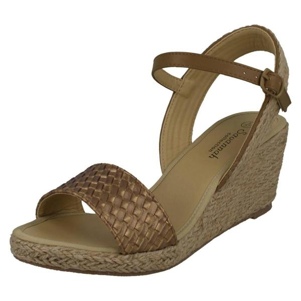 Savannah Ladies Savannah Rope Wedge Sandals