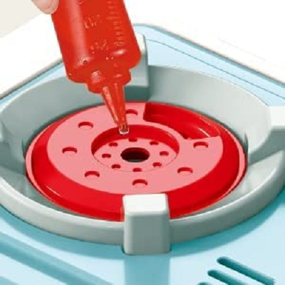 deAO Toys Kids Kitchen Playset with Sound, Lights, Steam Boil Effects Pretend Play Kitchen Set Role Play Toys with Kitchen Accessories