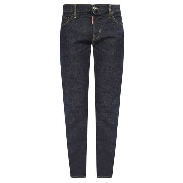 Dsquared2 Slim Jean Raw Denim Jeans - Dark Blue