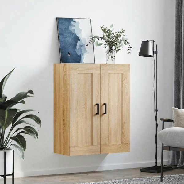 Berkfield Wall Mounted Cabinet Sonoma Oak 69.5x34x90 cm Engineered Wood