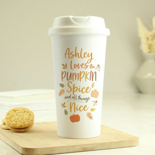 Personalised Memento Company Personalised Pumpkin Spice Travel Mug