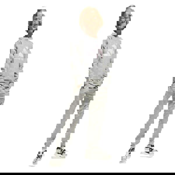 Adidas Childrens/Kids Essentials Sweatshirt & Jogging Bottoms - Grey - 