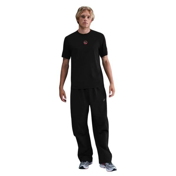 Nike Mens City Side Crew Neck T-Shirt - Black/Red - 
