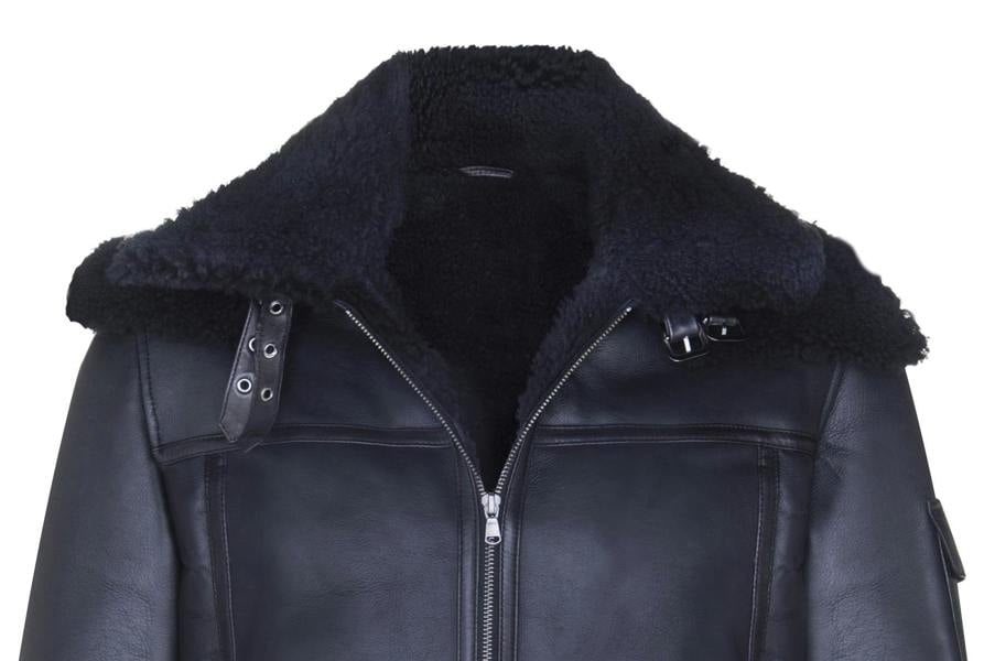 Infinity Leather Mens Retro Biker Sheepskin Jacket-Avignon