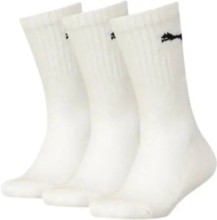 Puma 3-Pack Boys' Sports Socks, White