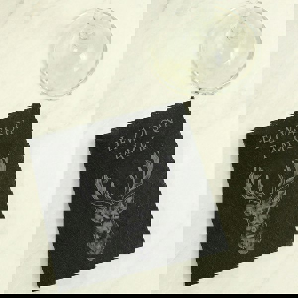 Personalised Memento Company Personalised Stag Slate Coaster