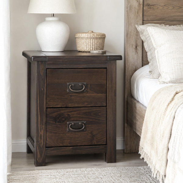 Core Products Boston 2-Drawer Petite Bedside Cabinet