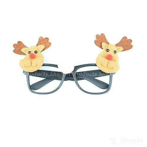 4 Pack Novelty Christmas Party Glasses, Multicolour Plastic Fancy Dress Accessories image 5