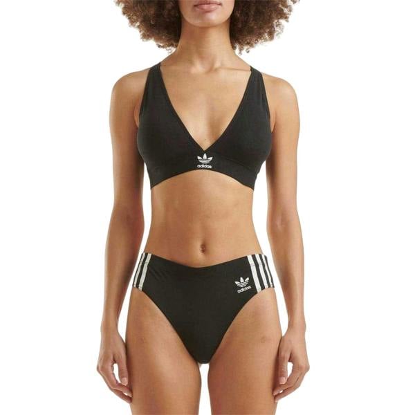 Adidas Womens/Ladies Cotton Blend Comfort Bra - Black - 