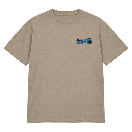 By Lanvin Paris Ribbon Logo Taupe T-Shirt
