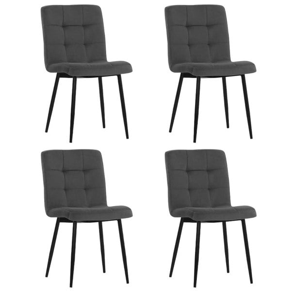 44cm Wide Retro Velvet Accent Desk Chair Dining Desk Chairs Dining Chairs Living and Home