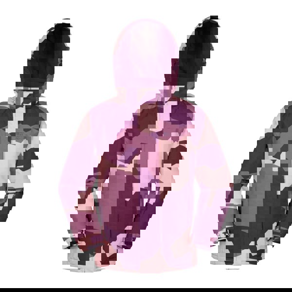 Mountain Warehouse Kids Snowdrop Watercolour Ski Jacket - Berry