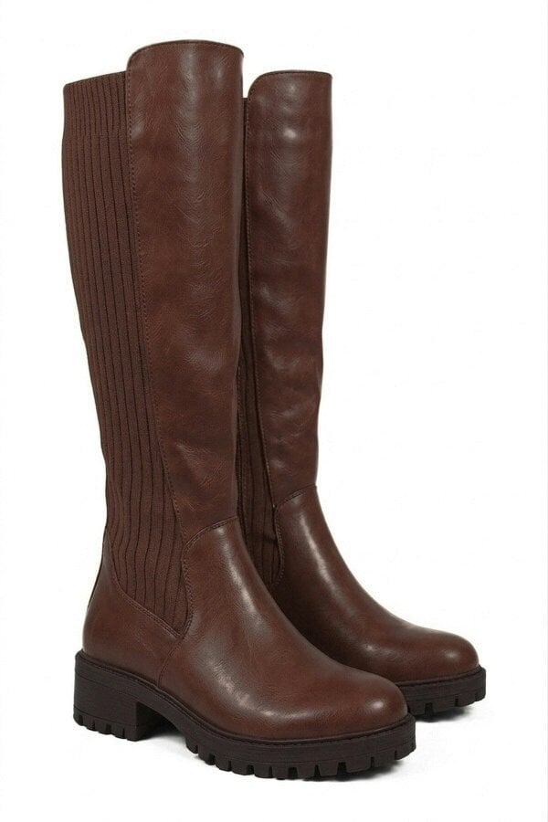 ikrush Aurelia Zip Up Knee High Boots
