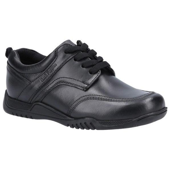 Hush Puppies Harvey Senior Leather Boys's Black Lace-Up Shoes