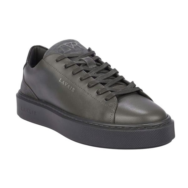 Lavair Mens Luna Logo Leather Trainers - Black
