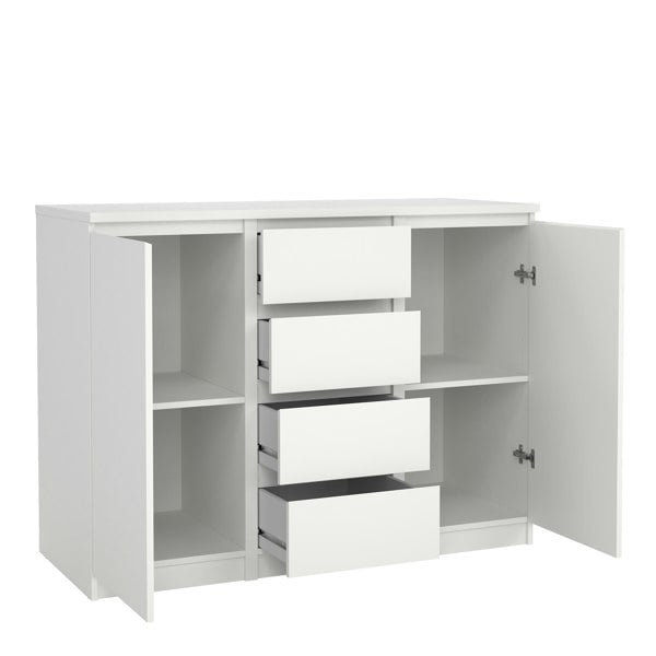 Furniture To Go Naia Sideboard 4 Drawers 2 Doors in White