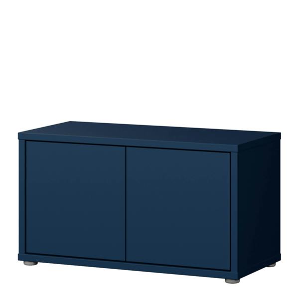 Furniture To Go Alice Springs Bench with 2 Doors Push-to-Open in Night Blue