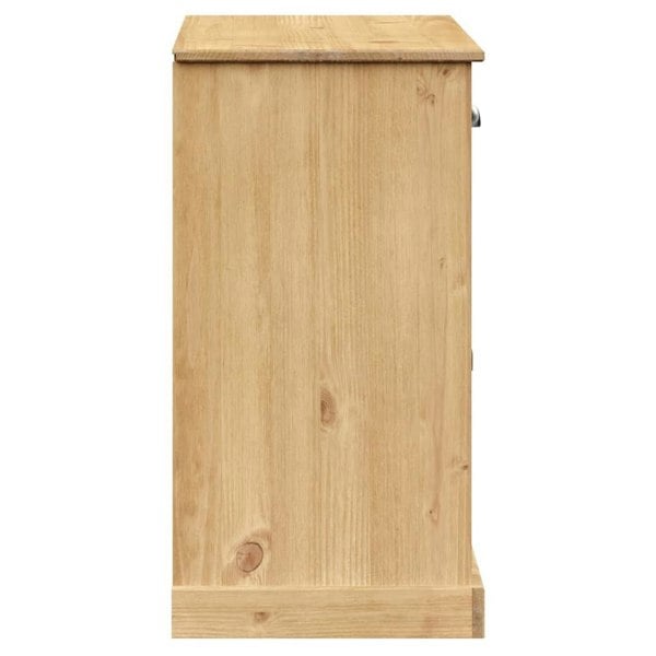 Berkfield Sideboard with Drawers VIGO 113x40x75 cm Solid Wood Pine