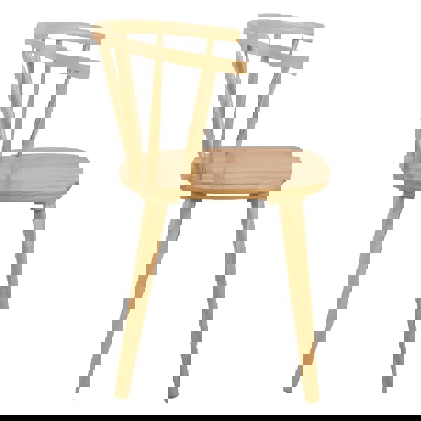 Furniture To Go Nagano Round Dining Table in Oak Included 4 Ida Dining Chair in Oak