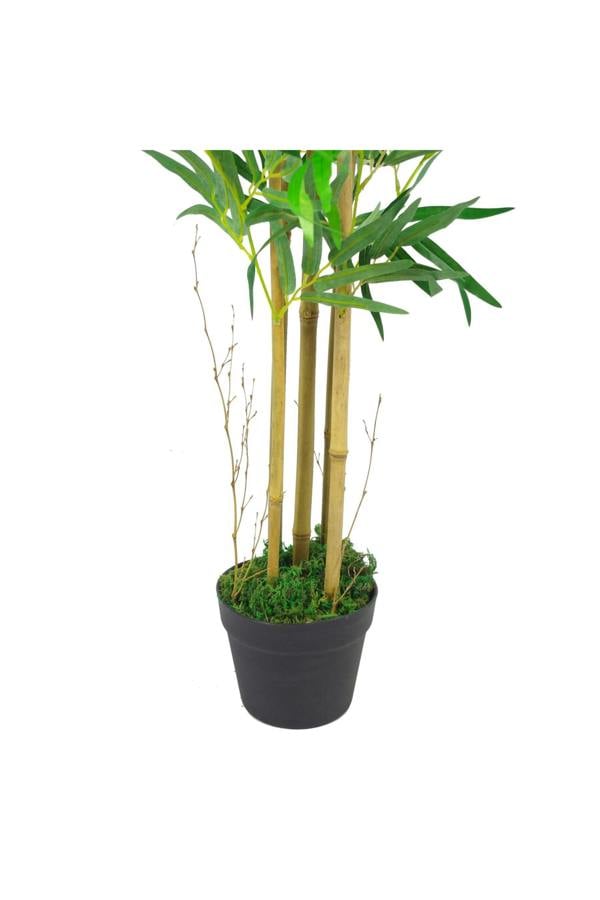 Dyzi Artificial Bamboo Tree With Metal Planter Indoor Plant