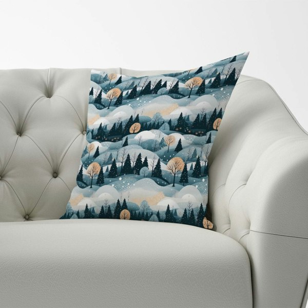 Warren Reed Dreamy Snowy Christmas Scene Cushions