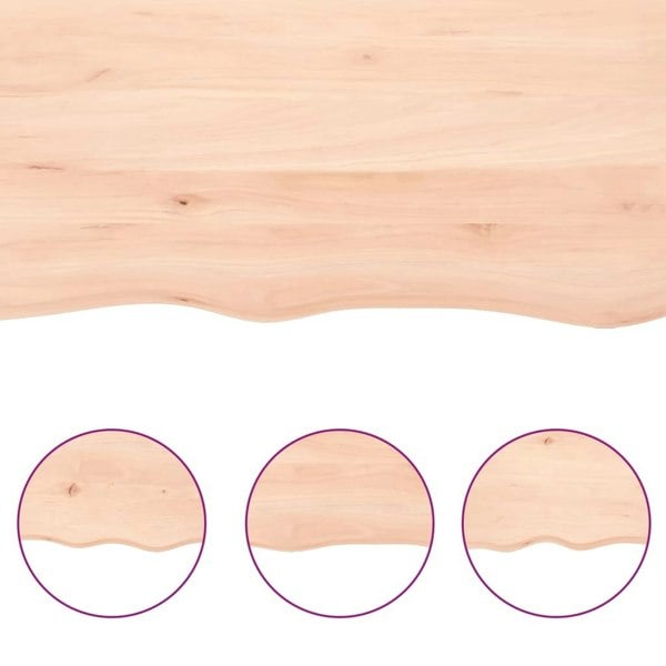 Berkfield Bathroom Countertop 100x40x4 cm Untreated Solid Wood
