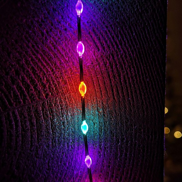 Samuel Alexander 6.4m Compact MicroBrights Christmas Lights with 400 LEDs in Rainbow