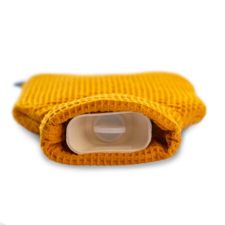 CosyPanda Majestic Mustard 2 Litre Waffle Hot Water Bottle