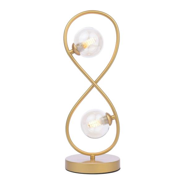 Pagazzi Lighting Lena 2 Light Satin Brass Table Lamp