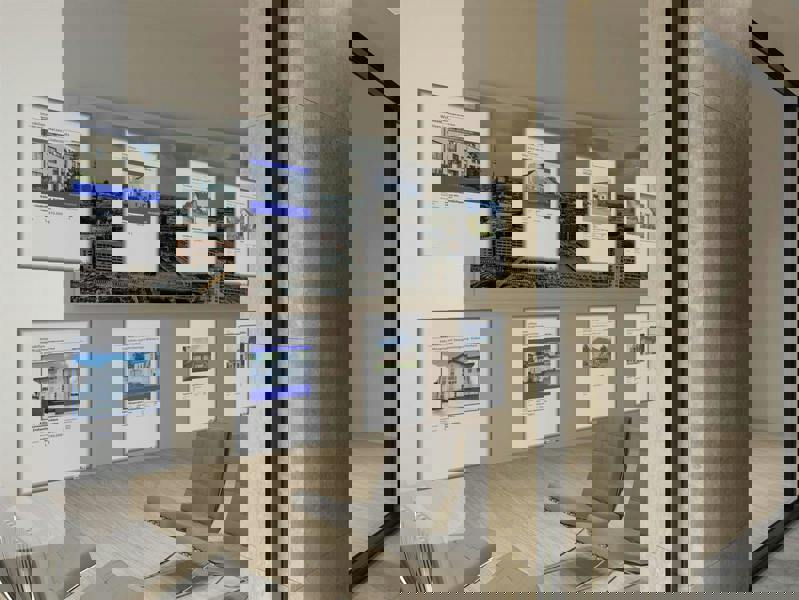 Durable Static Cling UV Info Pocket Signage for Glass | A4 Grey